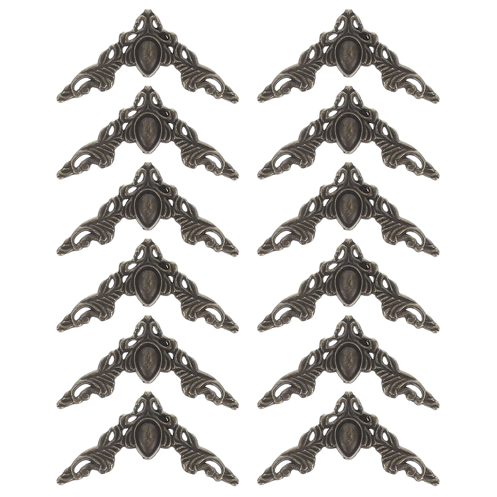 

12 Pcs Photo Scrapbooking Furniture Decor Guards Protector Edge Table Iron Durable Reliable Home Office Mall