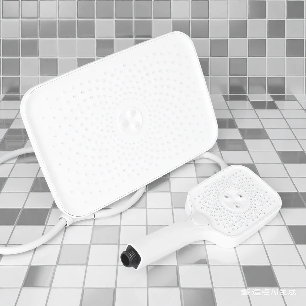 

High-Pressure Large Showerhead Set - Hotel-Style White Rain Top Spray, Luxury Bath Experience