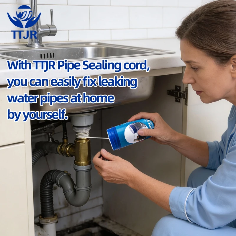 80M-160MI-55 Magic Rope Pipe Thread Sealer - Instant Sealing, Replacement of Water and Gas Pipes, Water Heater Thread Tape