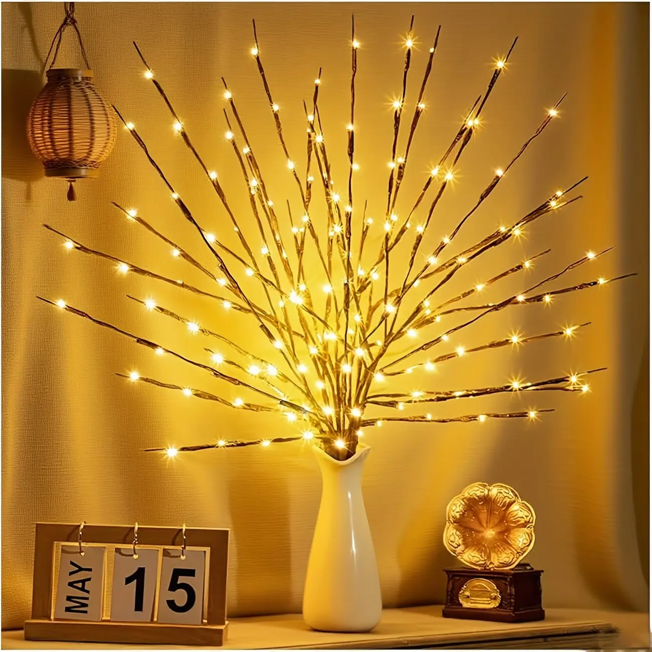 Battery Powered Branch Lights 20LED Artificial Tree Lights for Wedding Party Thanksgiving Christmas Decorations