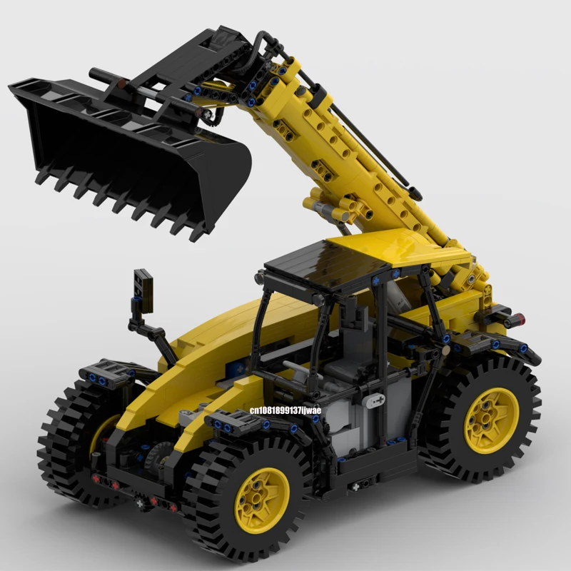 NEW 1401PCS MOC 1:16 RC telescopic handler Wheel loader model bricks DIY creative ideas ChildToy Birthday Gift technology Blocks