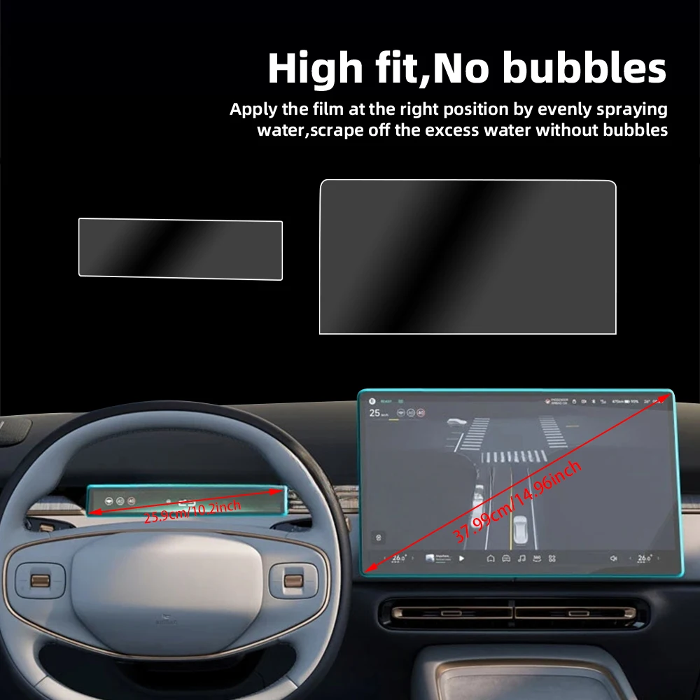 Auto-Schutzfolie aus gehärtetem Glas für XPENG G6 2023 2024-2026 Auto-GPS-Navigationsbildschirm-Displayschutz Innenraumzubehör. – Detail 6