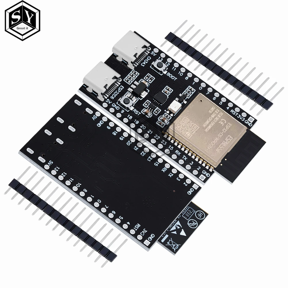 ESP32 / ESP32-C6 WiFi+Bluetooth Internet Of Things Dual Type-C Development Board Core Board ESP32-C6-DevKit C N16R8