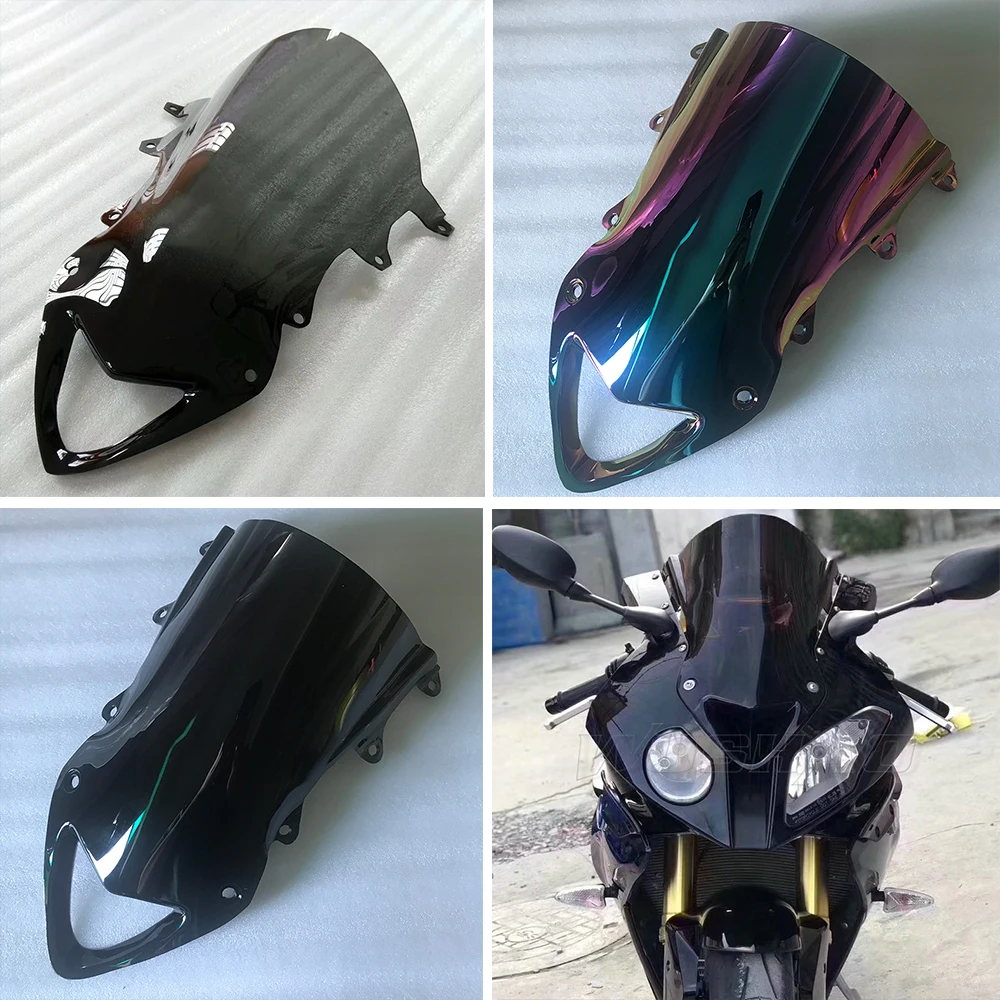 S1000RR Windscreen Windshield For 2009 2010 2011 2012 2013 2014 BMW S 1000 RR Wind Deflector Double Bubble S1000 RR Screen Black