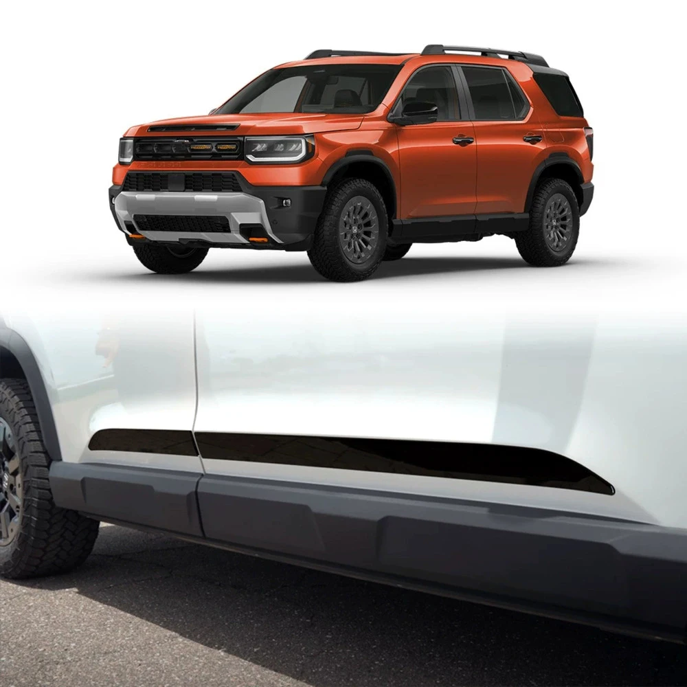 

LHD Honda passport 2025 2026 ABS black car side door protector car modification body protection kit sticker exteral accessories