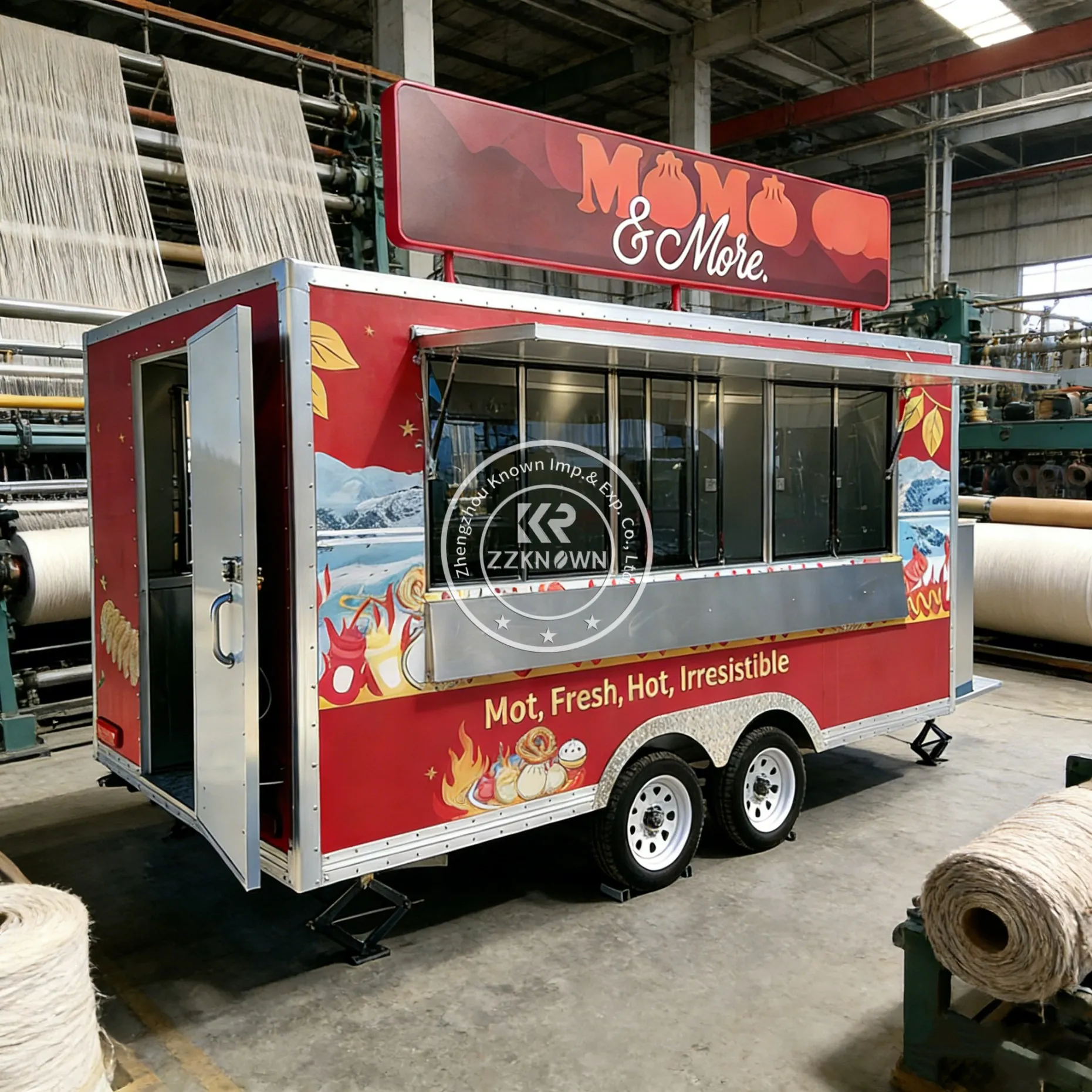 Mobile Bar Trailer Beer Cart Food Truck Concession Trailer for Catering Events Festivals and Street Drink Sales