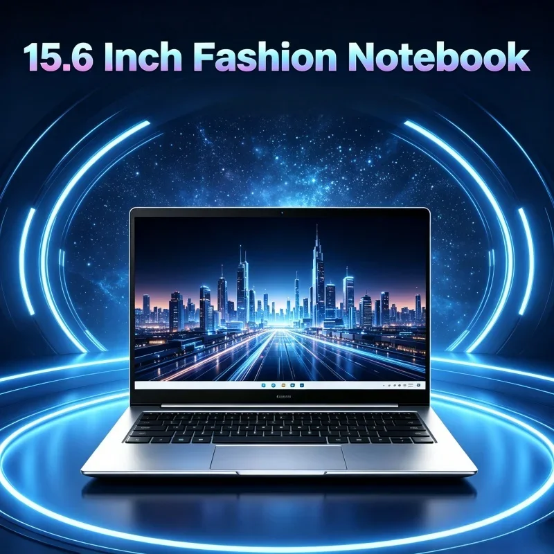 Portátil Económico de Alta Velocidad de 15.6 Pulgadas, Intel Celeron N3700, 32 GB de RAM DDR4, SSD de 2 TB, Sistema Windows 11, Portátil Rápido para el Hogar y la Oficina