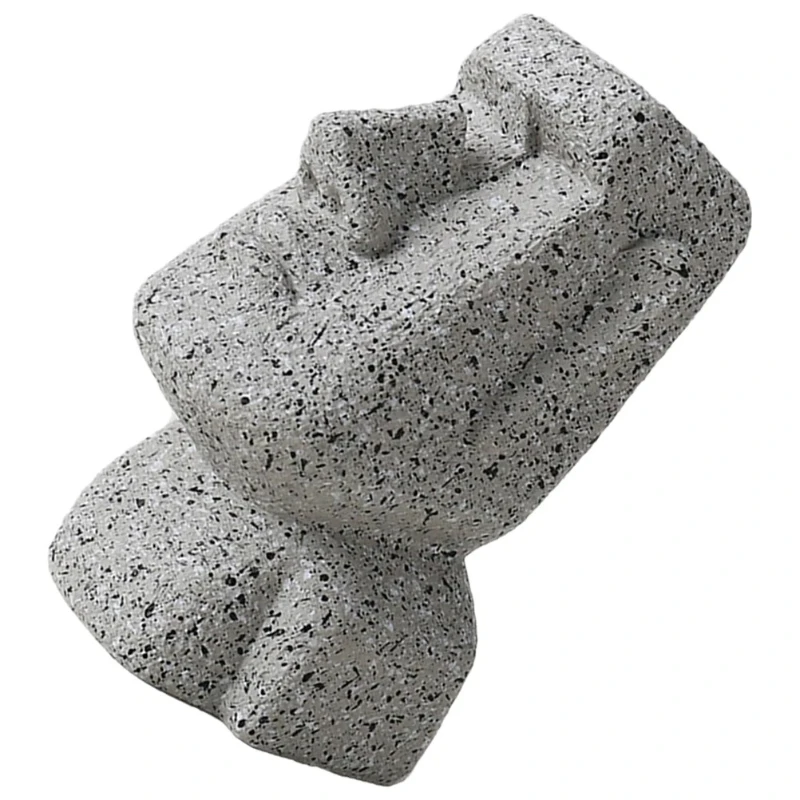 Moai estátua óculos rack resina decoração de mesa presente novidade óculos titular suporte óculos de sol exibição escritório casa