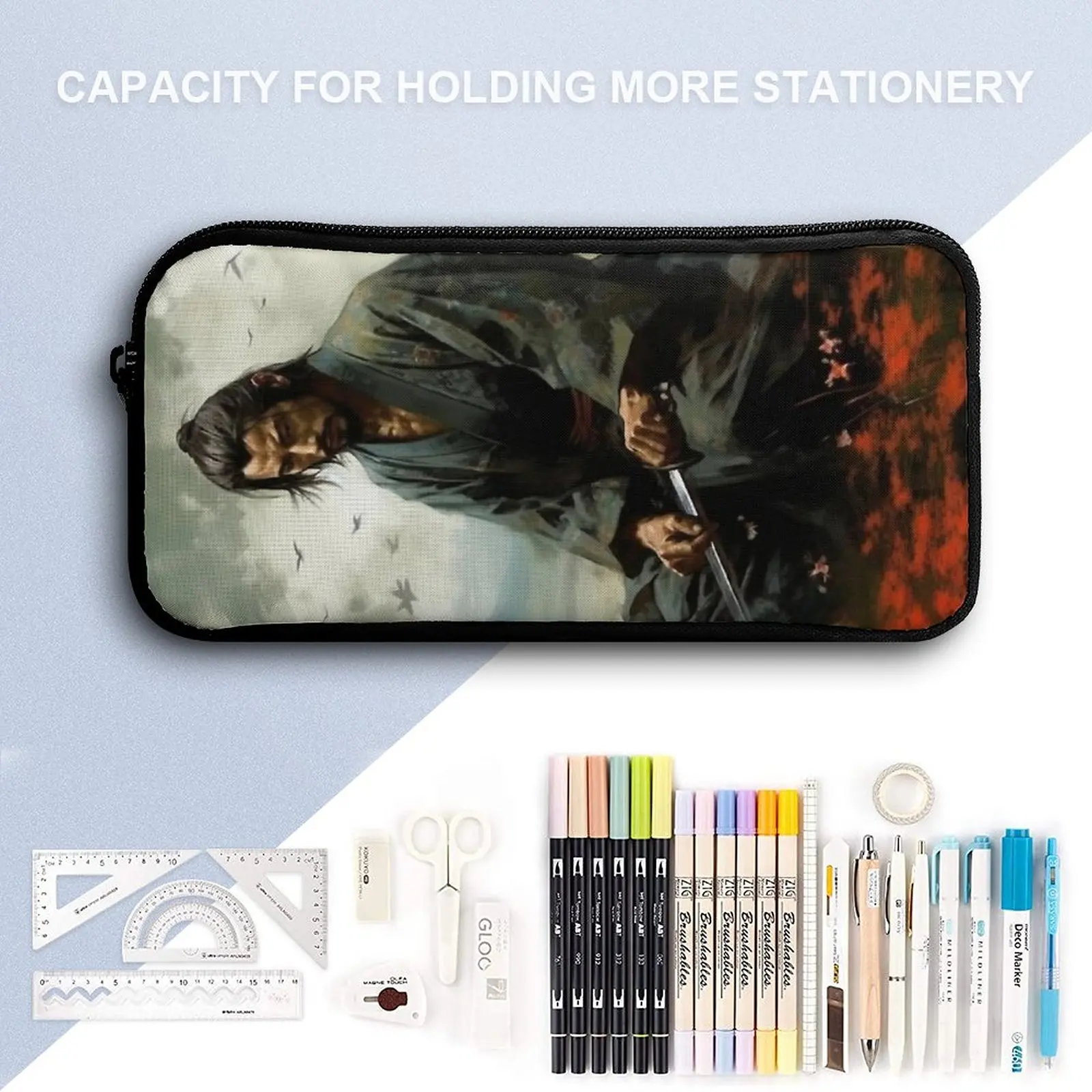 3 in 1 Set 17 pollici zaino Lunch Bag Pen Bag Vagabond Miyamoto Musashi in vendita Secure Graphic Cool Cosy Travel dentifricio