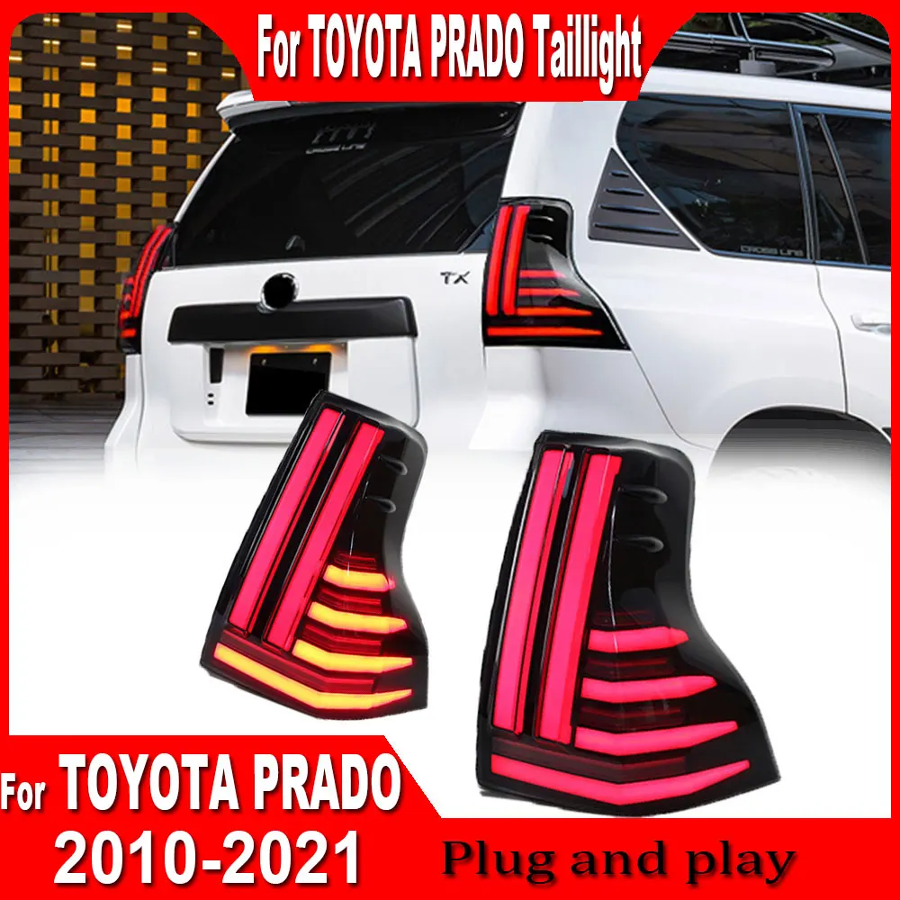 LED Tail Lights Assembly For Toyota Land Cruiser Prado 150 LC150 FJ150 GRJ150 2010 2011 2012 2013 2014 2015 2016 -2021 Rear Lamp