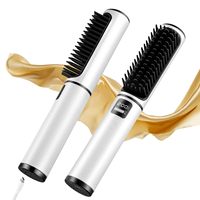 TINSOL Multi-function Wireless Hair Straightening Comb Electric Hot Comb  Negative Ion Styling Tool Hair Straightening Brush