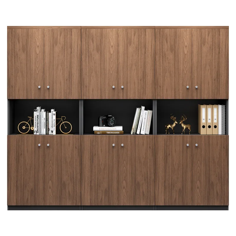 #File Cabinet Wooden Simple Modern File Cabinet File Cabinet Locker Bookcase Glass Locked Office