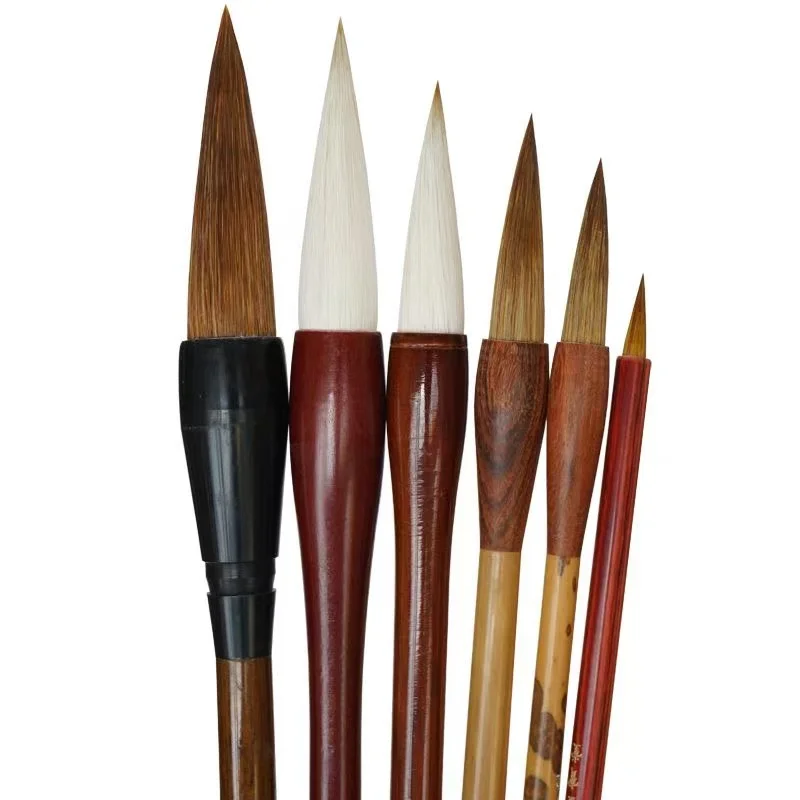 Woolen Hair Chinese Painting Brush Set  Woolen Multiple Hair Professional Landscape Bamboo Flower Peony Painting Brush Pen