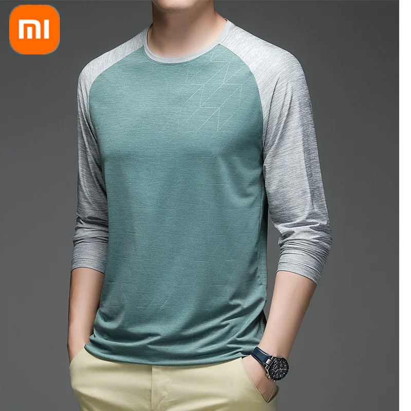 New Xiaomi mijia men's thin ice silk long-sleeved quick-drying breathable skin-friendly casual sports clothes spring autumn