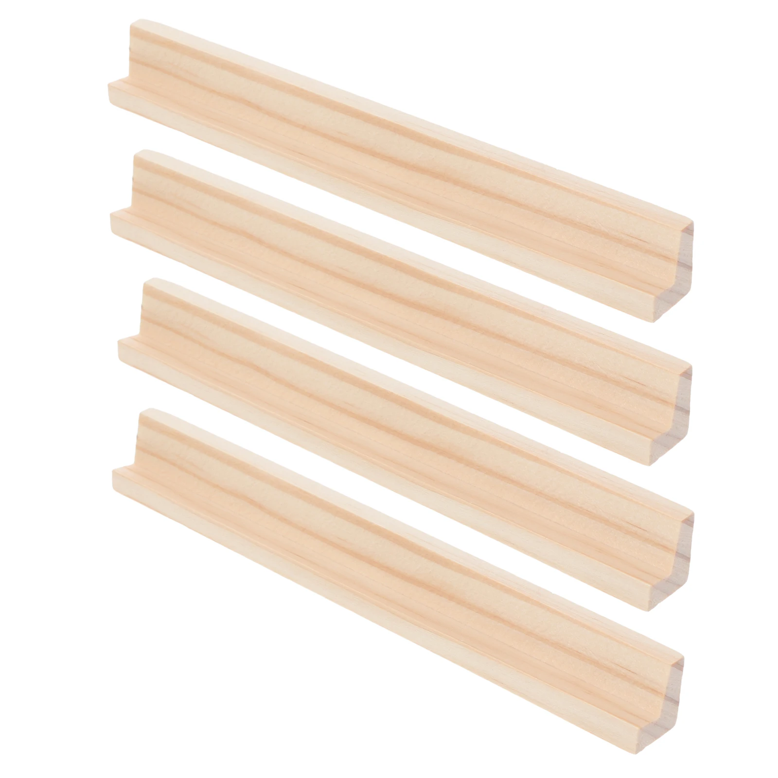 4 шт. деревянные украшения с буквами 19 см, держатели домино, подставки для дисплея, настольные аксессуары, многофункциональная основа для игрушечных карточек, деревянная