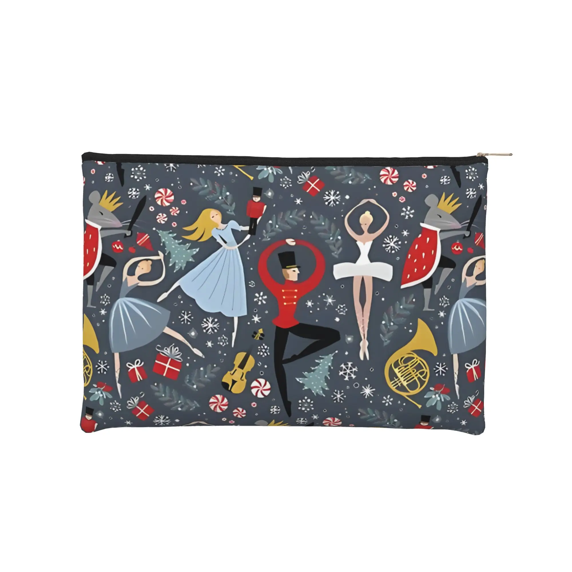 Foldable Cute pouch Clara's Nutcracker Ballet Repeat By Robin Pickens Makeup Bag  Toiletry Bag with Zipper