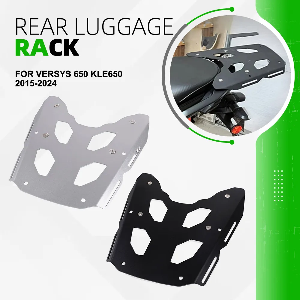 

For KAWASAKI VERSYS 650 KLE650 2015 2017 2018-2024 Rear Rack Luggage Shelf Bracket Tailbox Support Holder Motorcycle Accessories