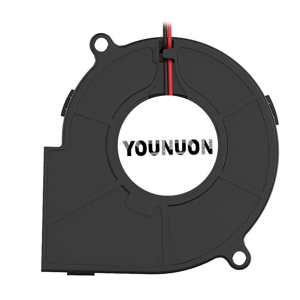 Ventilador Turbo de Ar para Piquenique e Acampamento, Radial Centrífuga, 70mm, 5V, 12V, 24V, USB, 2PIN, 75x75x30mm, Refrigerador