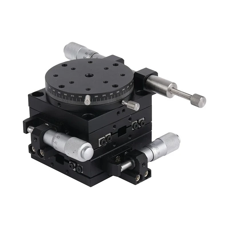 Aluminum Model JCXYR-80 for Instruments C&K 80mm XYR Stage Manual Micrometer Optical Alignment Table