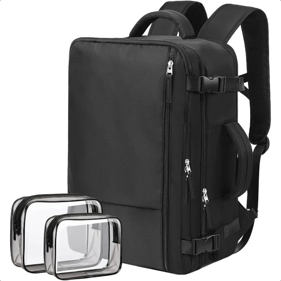 

Large Travel Laptop Backpack for Women Men Black