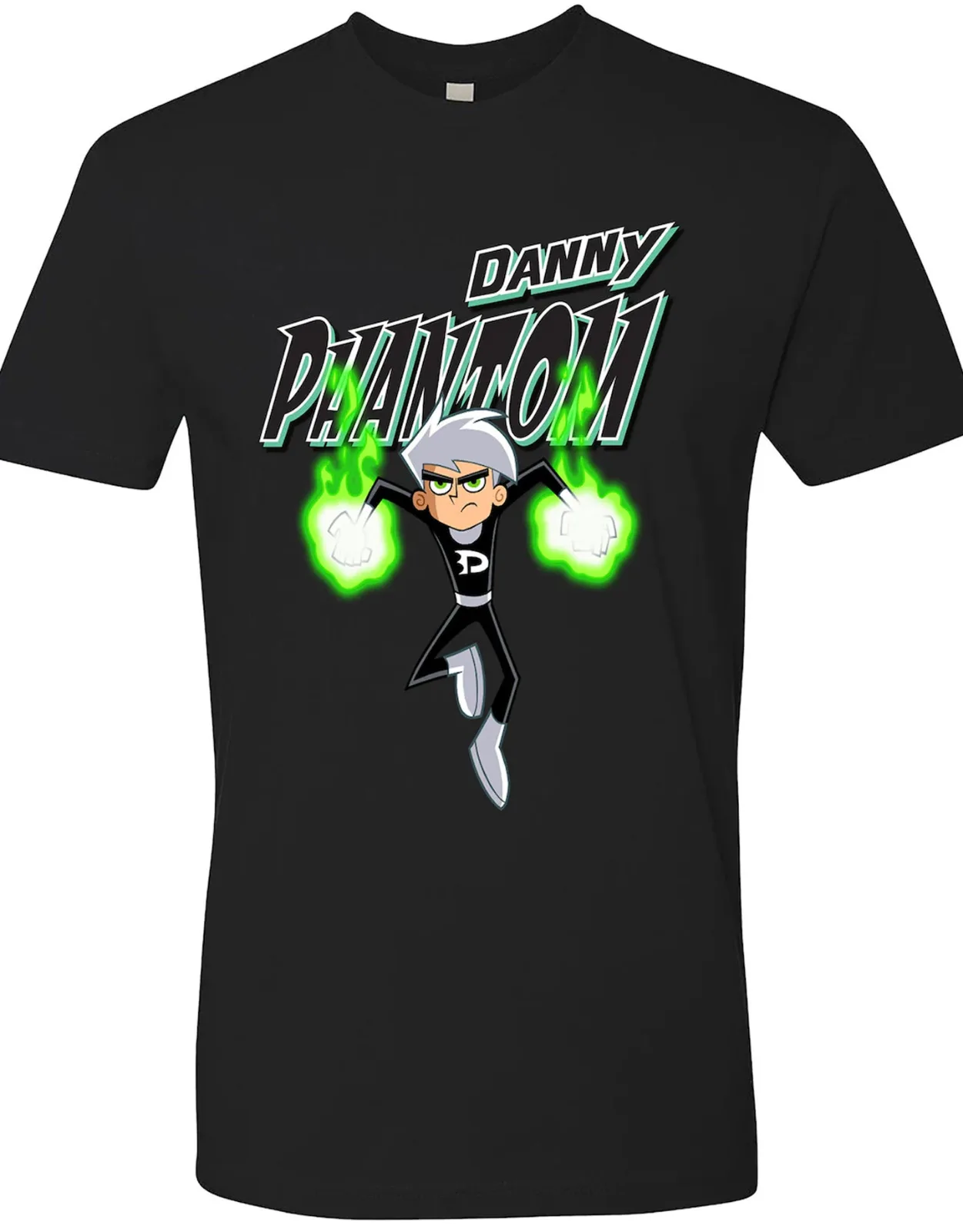 Danny Phantom Cartoon Men T-shirt Black Cotton Tee All Size S to 5XL JJ3437