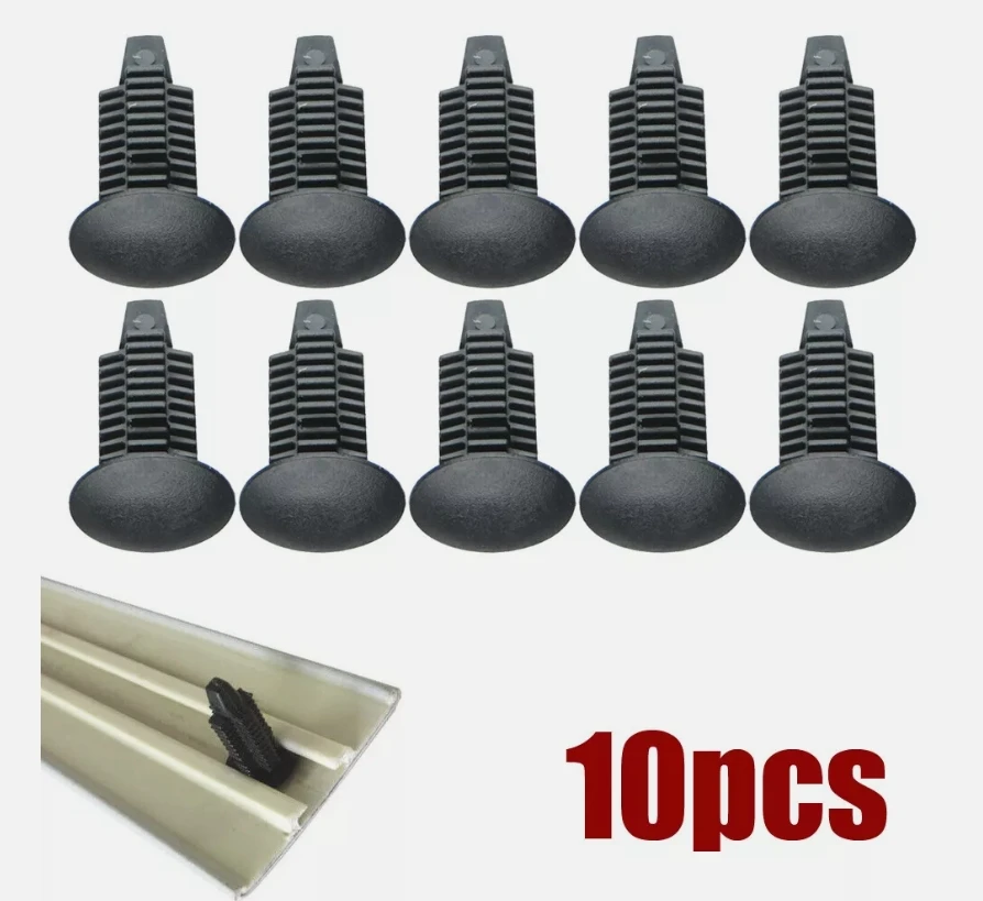 10Pcs for VW T4 T5 TRANSPORTER EXTRA LONG ROOF TRIM STRIP CLIPS REAR LINING CARPET LONGER