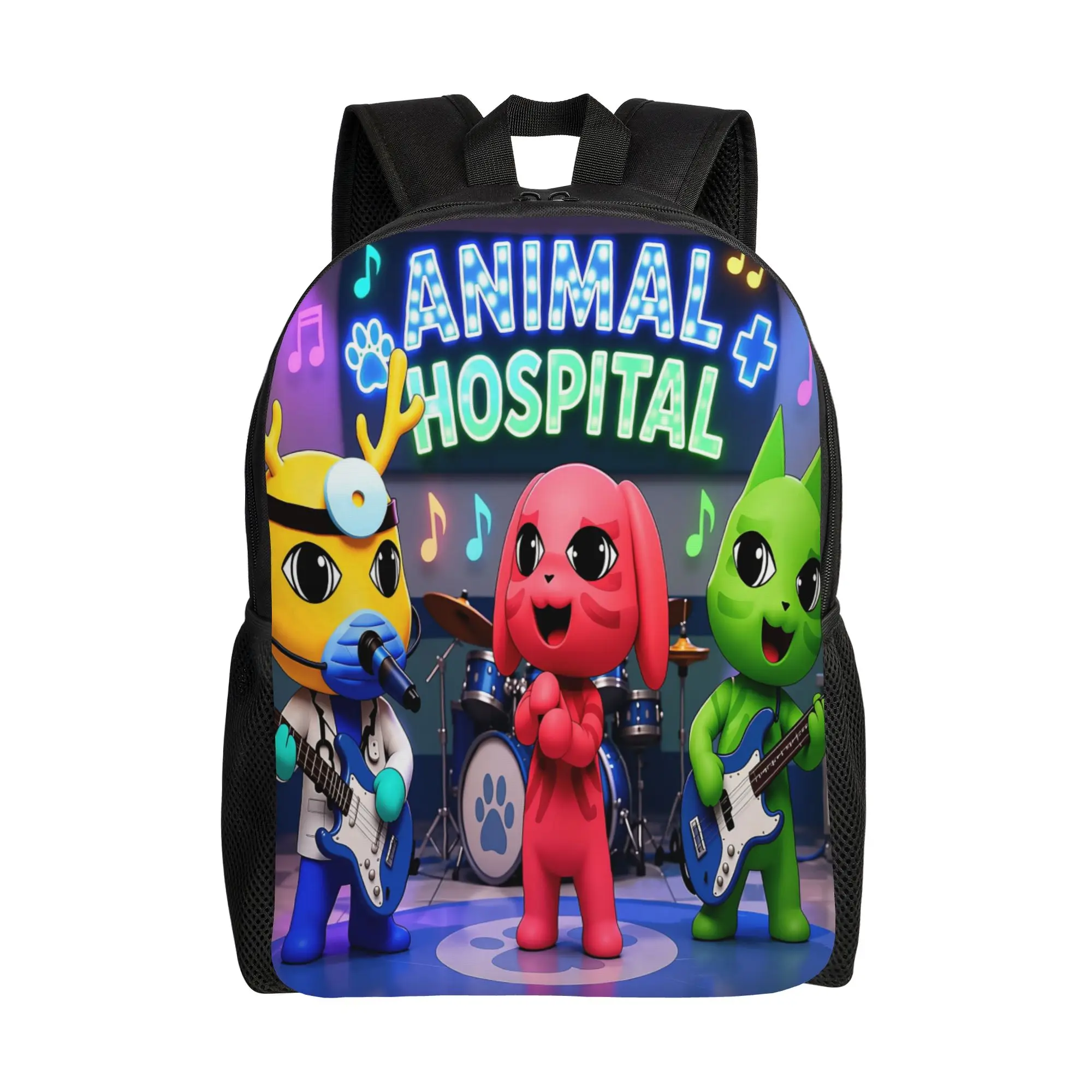 Kawaii Cartoon Animals Hospitals Backpack for Men Women Casual Student Hiking Travel Daypack  College Shoulder Bag Gift