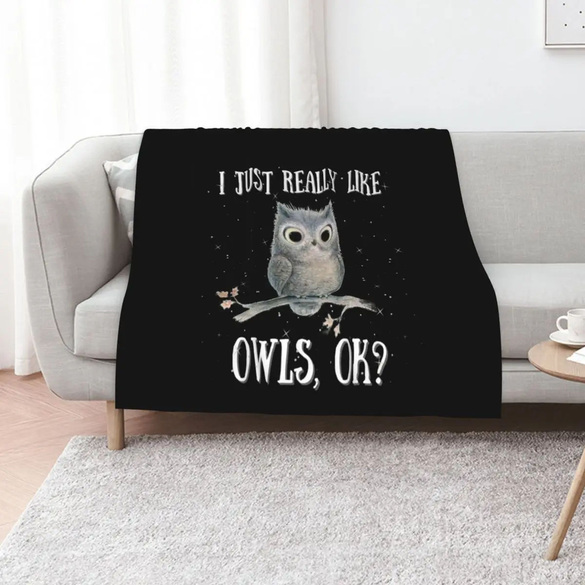 

I Just Really like Owls Ok, Cute Owl Throw Blanket Soft Plush Plaid christmas gifts Soft Beds Decorative Sofas Blankets