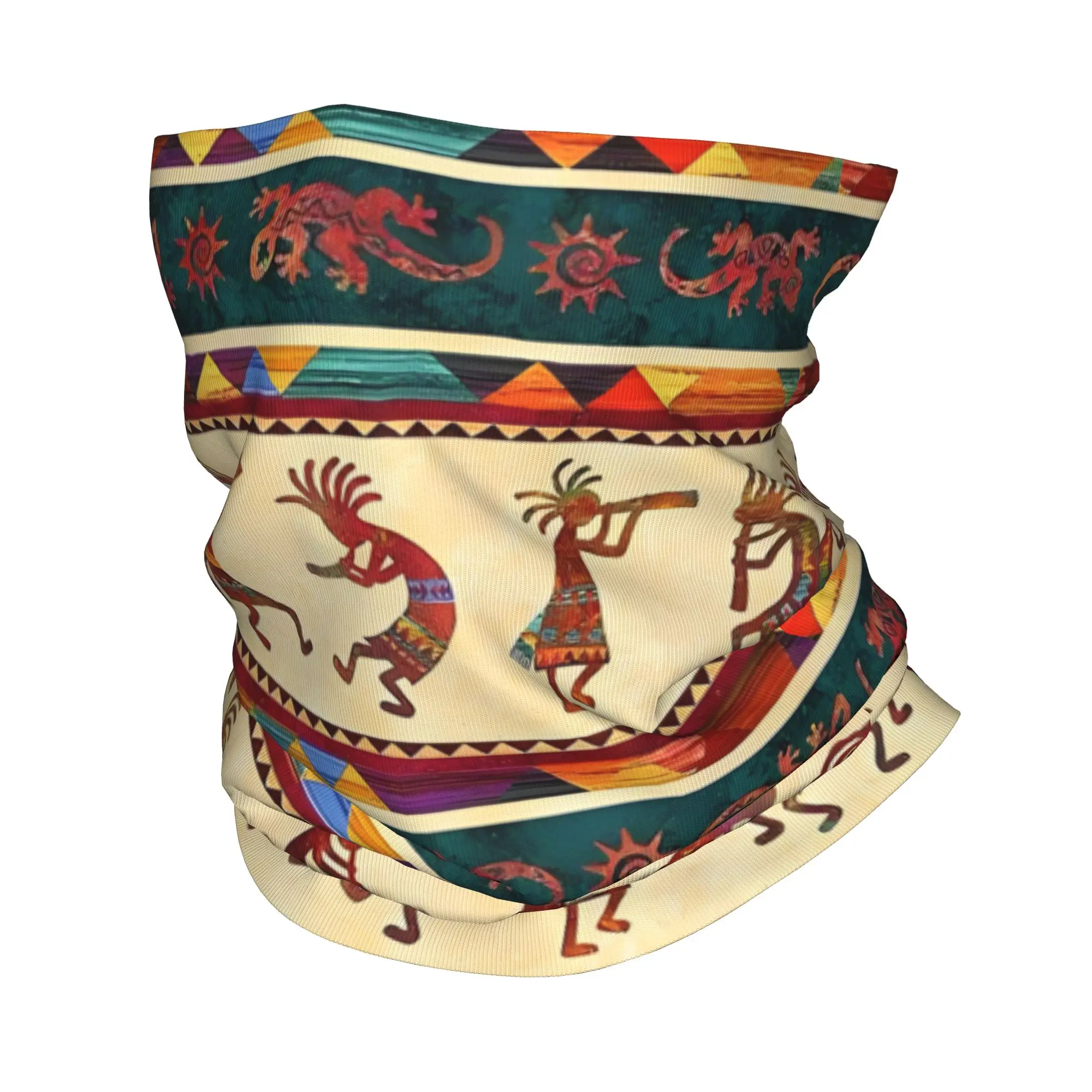 

Бандана Kokopelli на заказ, гетры для пеших прогулок, езды на велосипеде, женский и мужской шарф с запахом, африканская этническая Балаклава индейцев, теплая