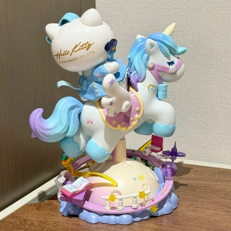 TOPTOY Sanrio Hello Kitty Building Blocks HelloKitty Diamond Galaxy Night light Assembled Model Toy Ornament Holiday Gift