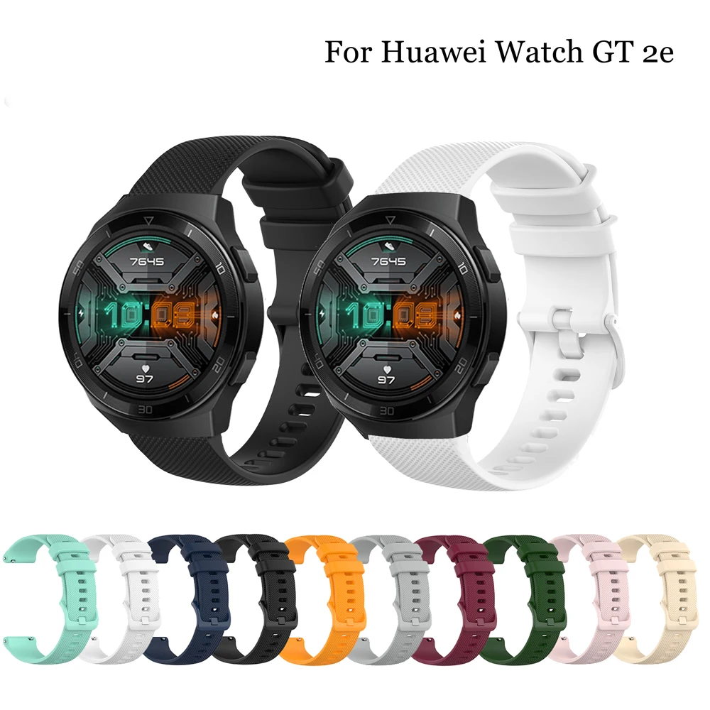 Ecsem-Huawei Watch用のスペアシリコンストラップ,新品,HCT-B19 mm