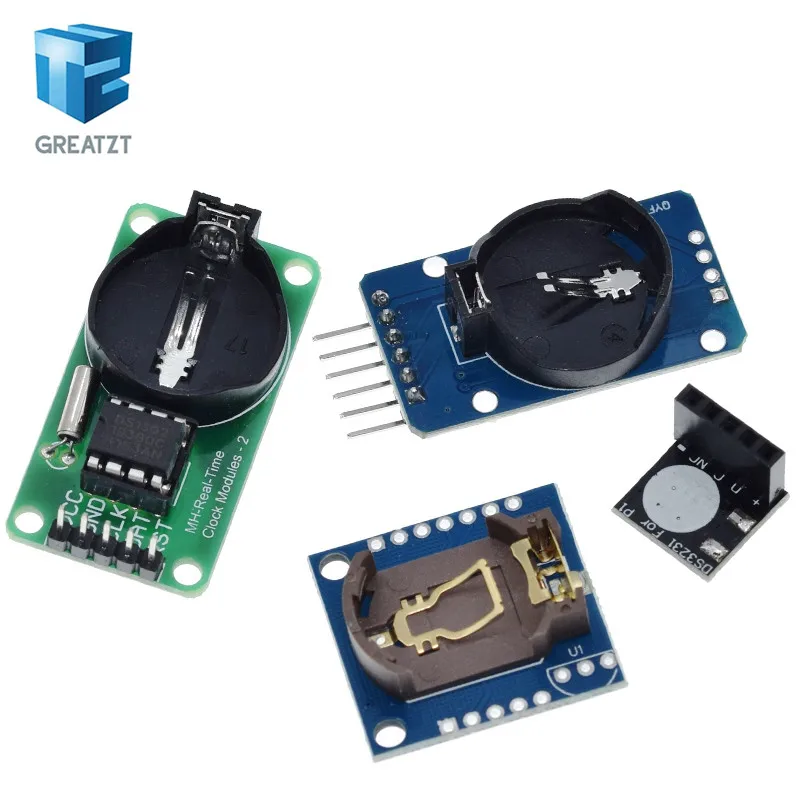 DS3231 AT24C32 IIC Module DS1302 Precision Clock Module DS1307 Memory module mini module Real Time 3.3V/5V For Raspberry Pi