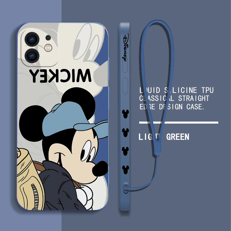 Cute Cartoon Mickeies Phone Case For Xiaomi Poco M5 X5 F5 F4 X4 M4 F3 X3 M3 F2 X2 Pro C40 4G 5G GT Liquid Silicone Cover