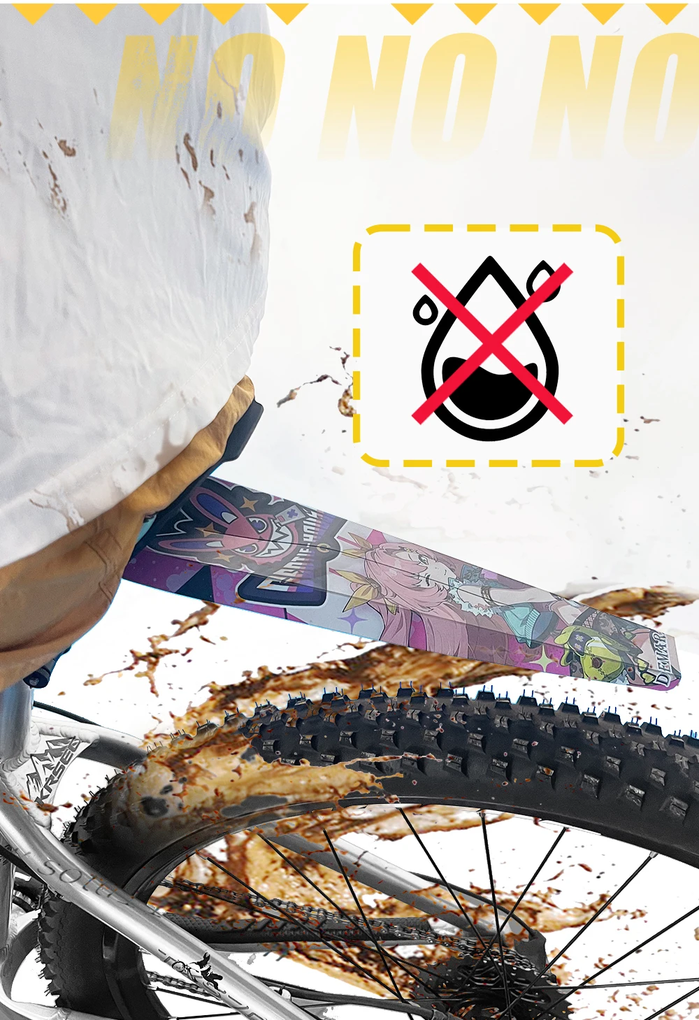 Fahrrad Kotflügel Vorne/Hinten Reifen Rad Universal Kotflügel Mtb Rennrad Flügel Schlamm Schutz Fahrrad Kotflügel Radfahren Zubehör – Detail 11