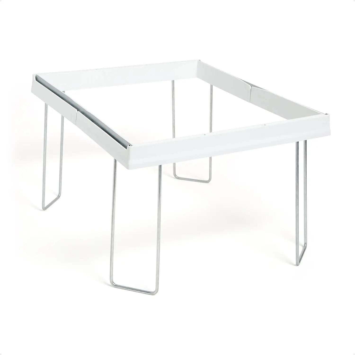 Adjustable Hanging File Folder Frame, 13x9.25x16-24in, Letter Size, White/Silver