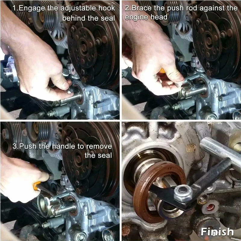 Anx 58430 Auto Automobil mechanische Werkstatt Reparatur werkzeuge Zubehör Extraktor Motorrad Welle Typ Dichtung Lager Stahl Abzieher – Detail 7