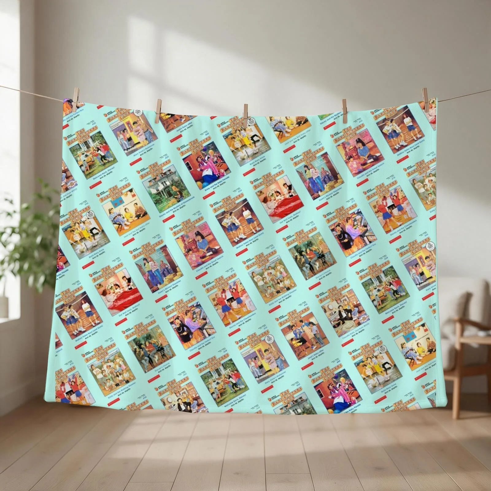 Say Hello to Your Friends Throw Blanket Summer Hair wednesday Flannel Fabric Blankets