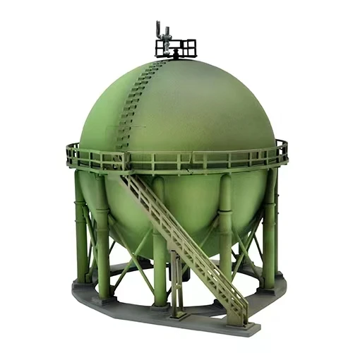 1/144 N Scale Building Model Factory Gas Storage Tank Model Train Scene Miniature Collection Sand Table Landscape Assemble Model