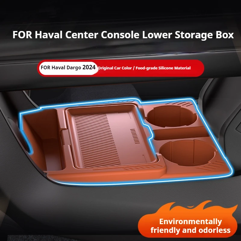 Anwendbar für Haval Big Dog 2024, Modell, zentrale Steuerung, untere Aufbewahrungsbox, Silikon-Aufbewahrungsbox, Modifikation, Autozubehör