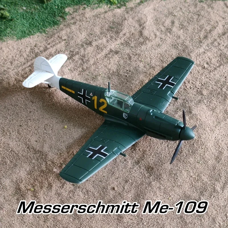 

1/87 HO Scale Aircraft Model World War II Messerschmitt Me-109 Model Miniature Collection Sand Table Landscape