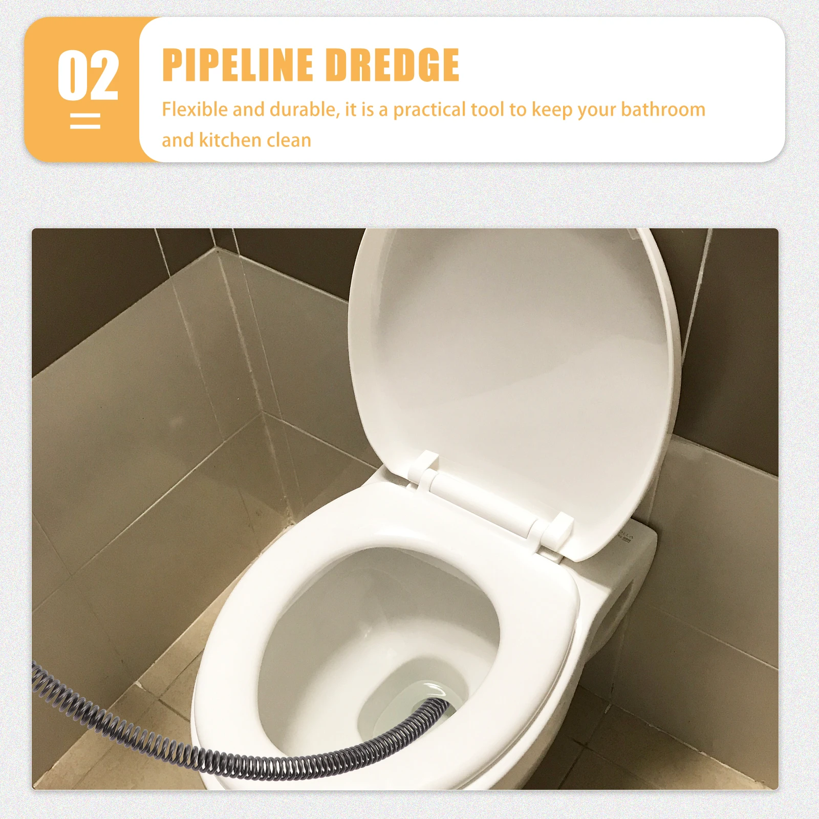 

Drain Cleaner Pipe Unclogger Spring Design Clog Remover Kitchen Bathroom Sewer Cleaning Tools Stainless Steel Hair Food