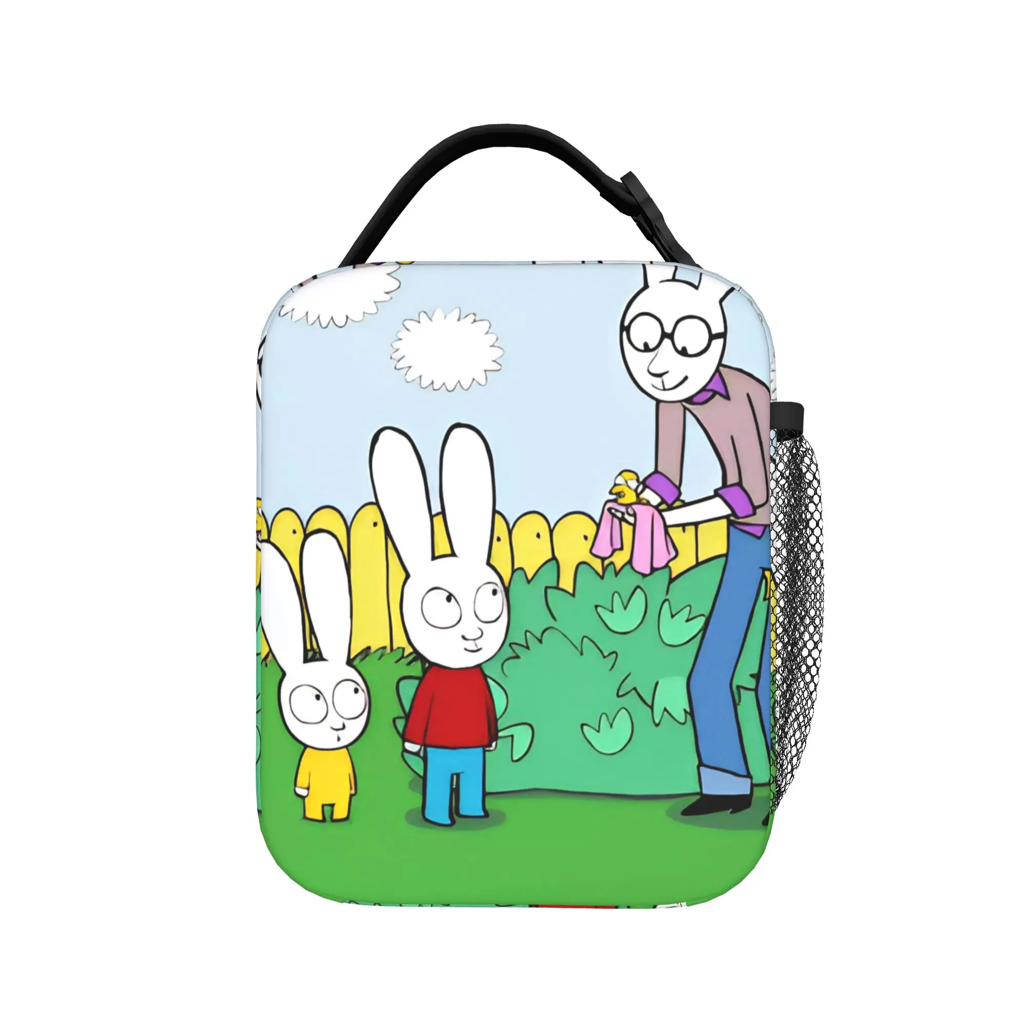 Simons Super Rabbit Bunny Insulated Lunch Bags Thermal Bag Reusable,Meal Container  High Capacity Tote Lunch Box Bento Pouch