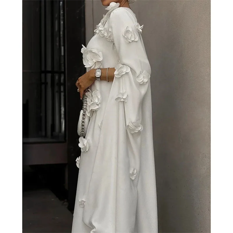 Elegant Prom Dress A-line Long Sleeve Customize Occasion Gown Appliqued Floor-Length Saudi Arabia Cocktail Party Dress