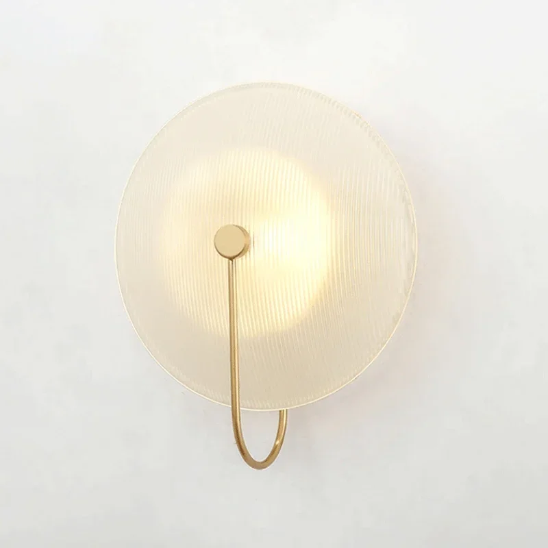 Imagem -02 - Modern Nordic Led Lâmpada de Parede Sconce Lights Decoração do Quarto Listra Criativa Vidro Ouro Luminária Vivendo Banheiro Cabeceira