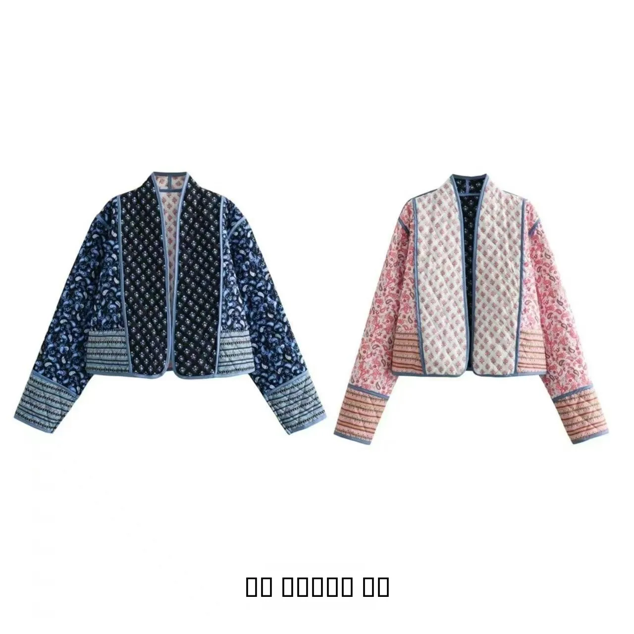 معطف نسائي طويل من القطن مطبوع على الوجهين من Faionable ملابس خروج عبر الحدود معطف نسائي طويل لموسم الربيع