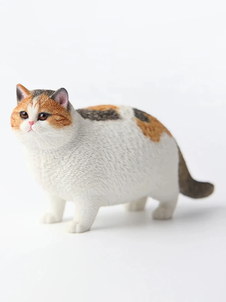 Jxk 1/6 escala material de resina gato gordo modelo simulação boneca artesanal para figuras de brinquedo desktop decoração do carro presente mini