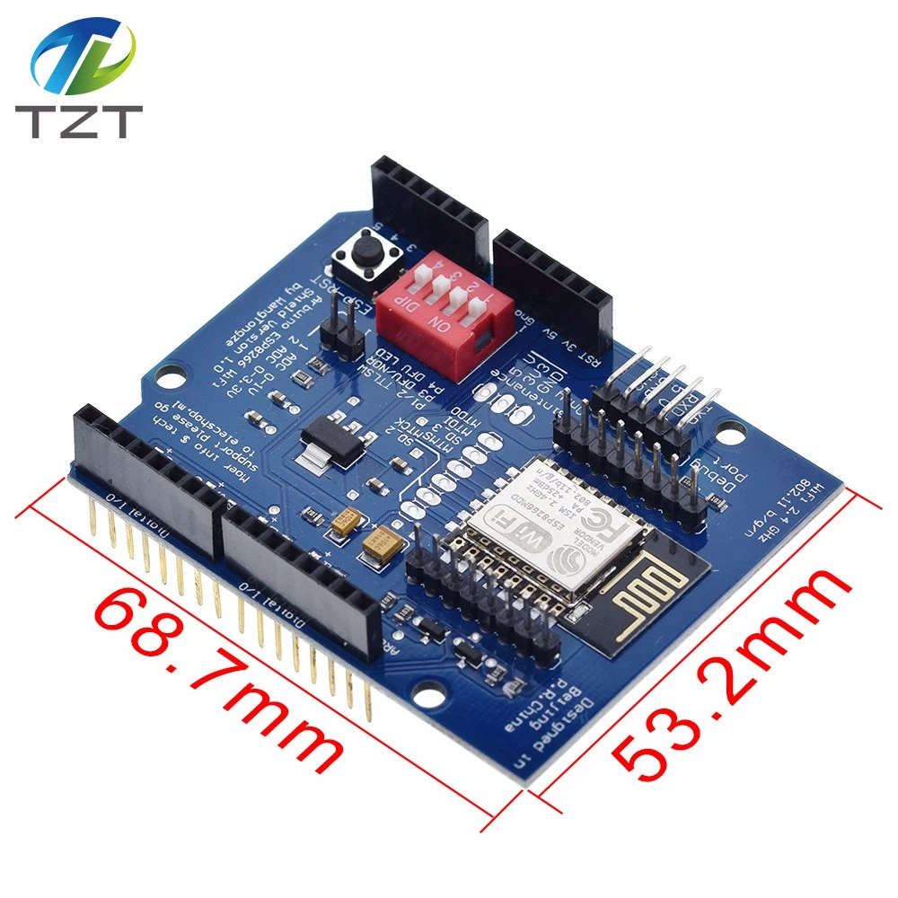 ESP8266 ESP-12E UART WIFI Wireless Shield Development Board For Arduino UNO R3 Circuits Boards Modules ONE