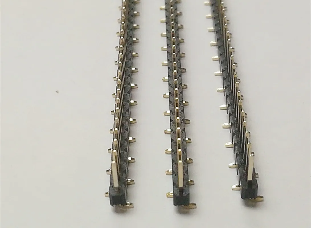 Single row needle 1.27/2.0/2.54mm Vertical patch dislocation pin 1*40P 1*50P Vertical stick row needle base Connector