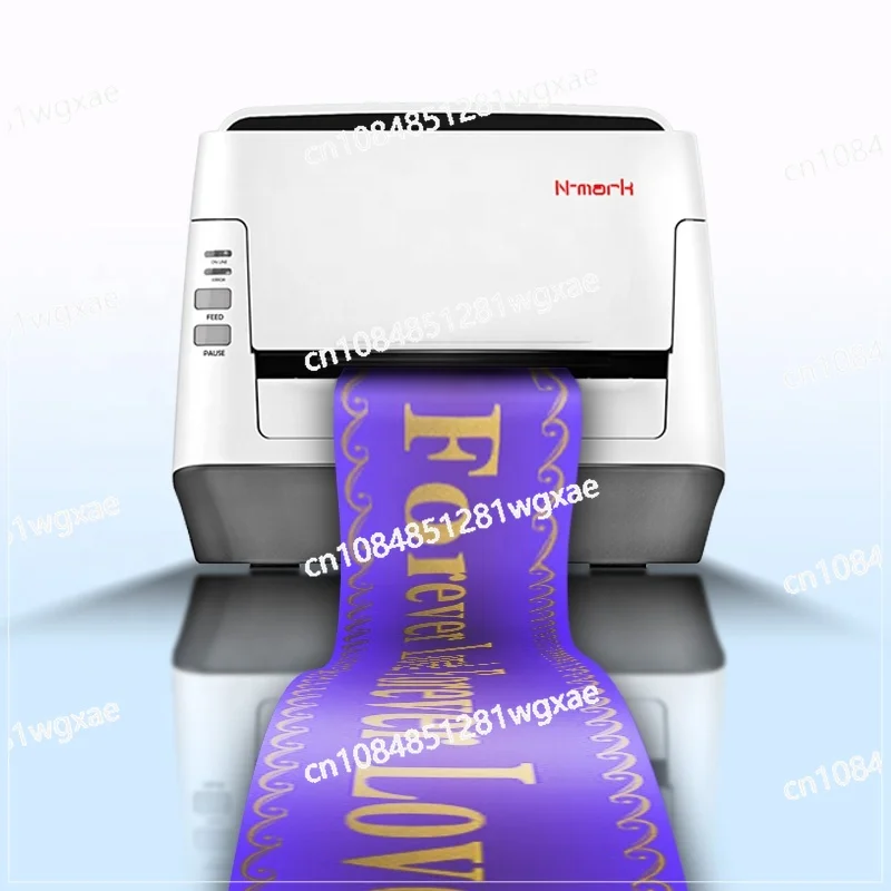 Funeral Ribbon Printer Personalized Ribbon High-speed Printing Machine 60W