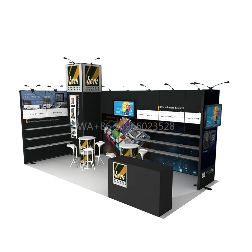 10x20 Trade Show Booth Modular Aluminum Trade Exhibition Booth Display Stand